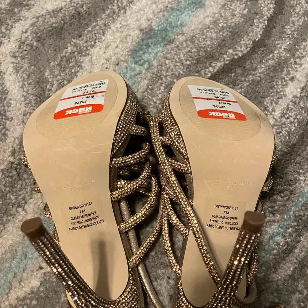 Steve Madden Glittering Gold Strappy Heels